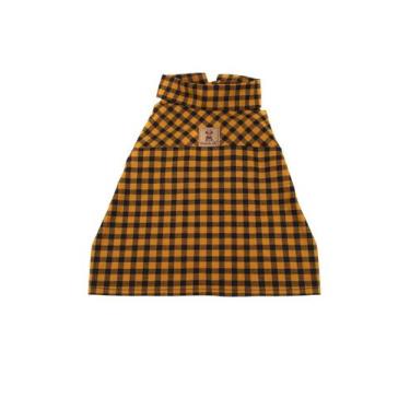 Imagem de Camisa Xadrez para Cachorro e Gato Pet - Bichinho Chic, Amarelo, 7