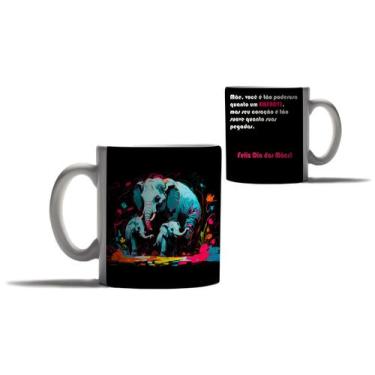 Imagem de Caneca Presente Dia das Mães Mãe Elefante Filho Mamãe  - Enjoy Shop, E