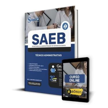 Imagem de Apostila SAEB-BA - Técnico Administrativo - Administrativo