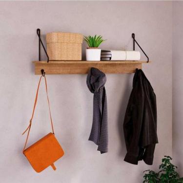 Imagem de Cabideiro de Parede Organizador Com 3 Ganchos Metálicos - Artesano SE,