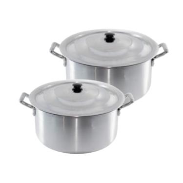 Imagem de Conjunto 2 Caçarolas Panela Linha Hotel Alumínio N26 N30