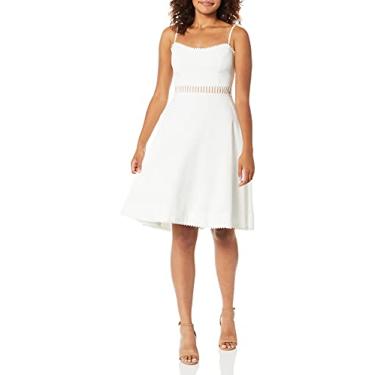 Imagem de Dress the Population Vestido de festa curto sem mangas Harlow Fit & Flare, Off-white, XPP