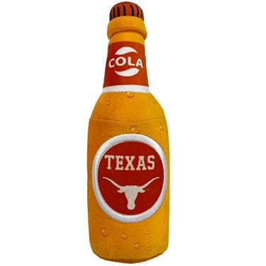 Imagem de NCAA Texas Longhorns Garrafa de Cerveja Brinquedo de Pelúcia para Cães e Gatos – Brinquedo de Pelúcia para Cachorros e Gatos Mais Bonito Nome do Time de Futebol/Basquete