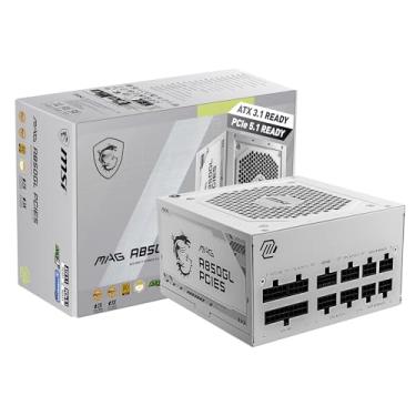 Imagem de Fonte MSI MAG A850GL, 850W, 80 Plus Gold, Modular, PFC Ativo, Branco - MAG A850GL PCIE5 WHITE