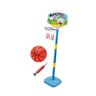 Imagem de Vaveren Conjunto de suporte esportivo conjunto de rede e bola leve titular rack metas treinamento ao ar livre indoor brinquedos para parque gramado meninos, Cesta de Basquete