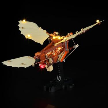 Imagem de BRIKSMAX 2.0 Light Kit for Lego-10363 Leonardo da Vinci's Flying Machine -Building Kit, Creative DIY LED Lighting Accessories, Decorative Model Kit (Not Included Lego Set)
