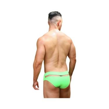 Imagem de sunga sexy slip com tule transparência na parte de trás - ALVEZ ALVES 