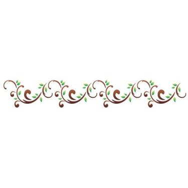 Imagem de Stencil Sp. 06x30 1124 Arabesc Folhas Ii - OPA