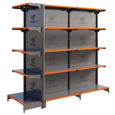 Imagem de Gôndola Centro 1 Ponta 1 Inicial E 1 Continuação 1,70 m 40KG FIT Expositor de Supermercado Amapá