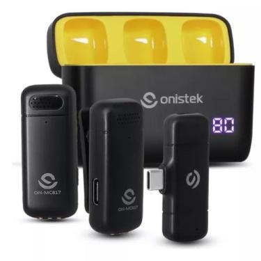 Imagem de Microfone Lapela Celular Sem Fio Bateria Profissional Usb -  Onistek