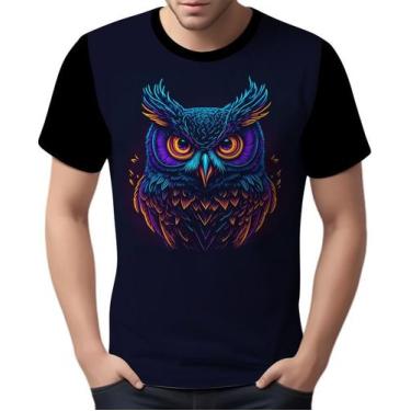 Imagem de Camisa Camiseta Estampada T-shirt Face Coruja Neon Ave 2 - Enjoy Shop,