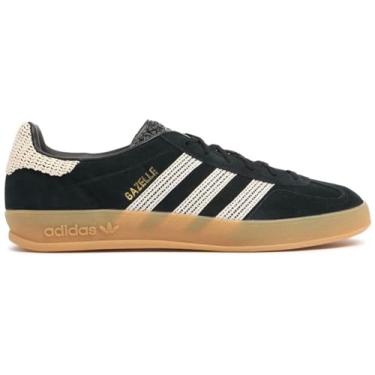Imagem de adidas Originals Gazelle Tênis feminino para uso interno, Core Black/Wonder White/Gum, 37