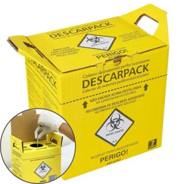 Imagem de Caixa coletora nr 7 perfurante/cortante descarpack - unidade, Caixa De