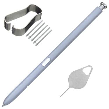 Imagem de Caneta de substituição para Galaxy S25 Ultra S Stylus S25 Ultra com pontas S25 Ultra para Samsung Galaxy S25 Ultra 5G Touch Pen S938 S25 Ultra S com peça de reparo de agulha (titânio prata azul)