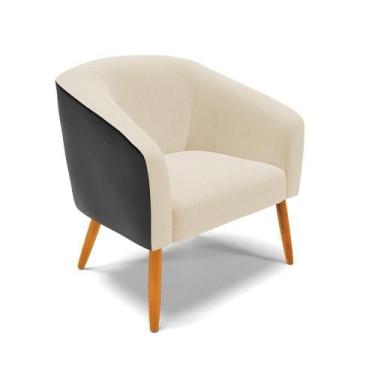 Imagem de Cadeira Sala De Jantar Pé Palito Castanho Stella Pto/linho D03 - D'ros