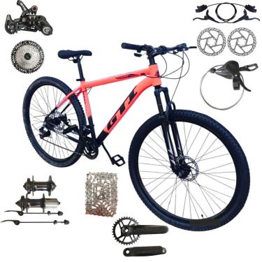 Imagem de Bicicleta Aro 29 Gti Roma 12 Velocidades Freio Hidráulico Suspensão  80mm-Unissex