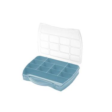 Imagem de Maleta Organizadora Caixa Plastica com Divisórias Box Multiuso Pesca C