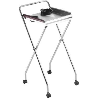 Imagem de Carrinho Auxiliar Retrátil com Suporte para Mega Hair Dompel Cromado