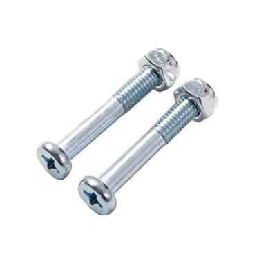 Imagem de Parafuso e porca de substituição de cadeira de gravidade zero para reparo de tecido de cadeira gravidade 43 cm, 48 cm, 53 cm, 3,9 cm, comprimento 0,6 cm de diâmetro, pacote com 2