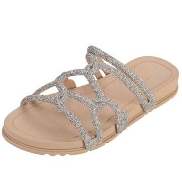 Imagem de Chinelo Slide Glitter Flatform Conforto Acolher Grendha