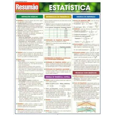 Imagem de Resumao Exatas - Estatistica