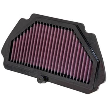 Imagem de K&N Filtro de ar do motor: alto desempenho, premium, filtro de ar Powersport: serve para KAWASAKI 2009-2019 (ZX636 Ninja ZX-6R, ABS KRT Edition, 30º aniversário, ZX600 Ninja ZX-6R) KA-6009R