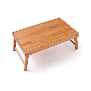 Imagem de Mesa dobrável, bandeja de café da manhã, bandeja de cama com pernas dobráveis, mesa de laptop bandeja de lanche para comer e ler