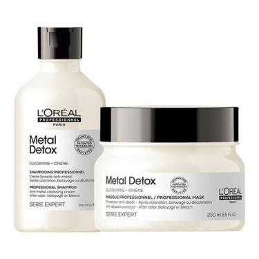 Imagem de Kit Loreal Metal Detox Shampoo 300ml  Máscara 250g Lançament