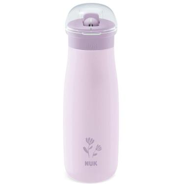 Imagem de Copo Mini-me Flip Inox 500ml +12m Lilás Flores Nuk