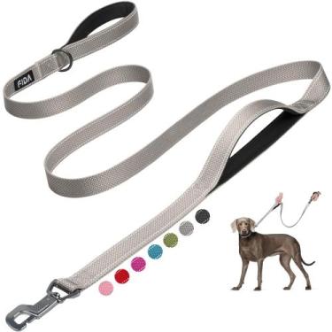 Imagem de Coleira para cães Fida Heavy Duty 1,5 m com 2 alças acolchoadas para c