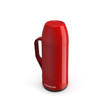 Imagem de Garrafa térmica de vidro 0.5L - Vermelha