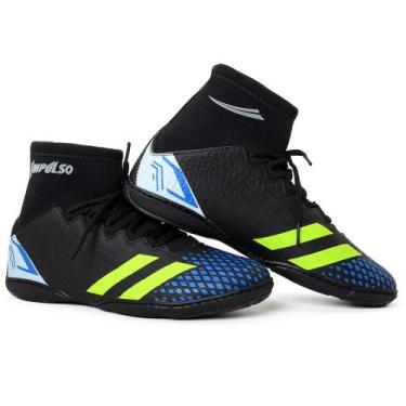 Imagem de chuteira futsal botinha - impulso, Preto amarelo, 41