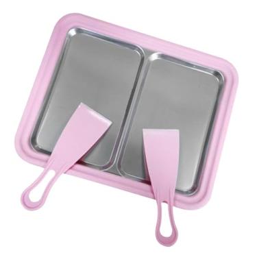 Imagem de Bothyi Máquina de gelo laminada de pan de sorvete Multifuncional de verão Fácil de limpar a máquina de iogurte de banda fria de pan de bricolage para sorbet