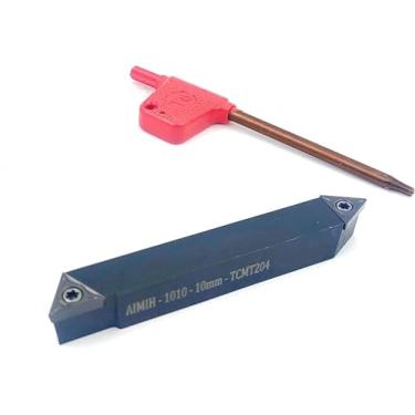 Imagem de ADI Nova ferramenta de torneamento de corte central intercambiável de extremidade dupla para CNC e máquina de torno (haste de 10 mm quadrados)