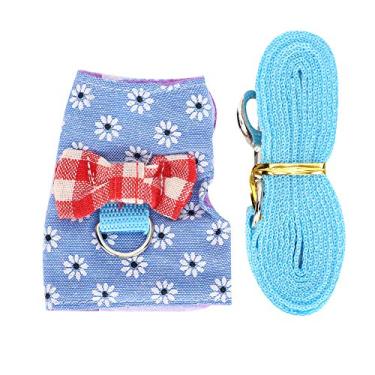 Imagem de Pequeno Animal Pet Leash Churness Set Breathable Turpation Traction Cord (S)