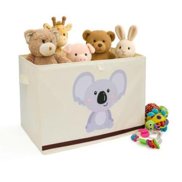 Imagem de Caixa Organizadora Infantil 51x36cm Quarto Bebê Criança - Momis Petit