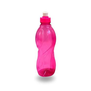 Imagem de Garrafa Pet Modelo Squeeze Colorido Design Moderno Esportivo Resistent