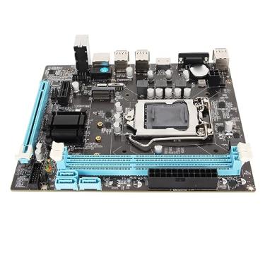 Imagem de Placa-mãe para Desktop, Placa-mãe para Jogos Micro ATX, LGA 1155 I3/I5/I7, DDR3 de Canal Duplo, M.2 NVMe NGFF, PCIe, Saída HDMI VGA, USB 2.0, LAN 10/100 Mbps, Alimentação Trifásica