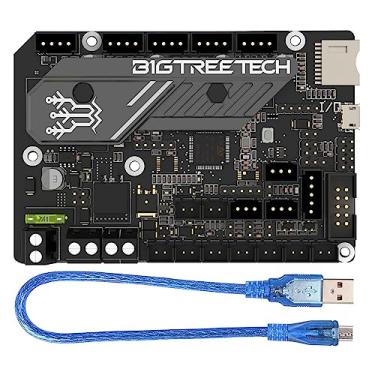 Imagem de BIGTREETECH SKR Mini E3 V3.0 Placa de controle integrada TMC2209 UART Stepper Driver suporta Marlin/Klipper compatível com Ender 3/Ender 3 Pro/Ender 3 V2 Impressora 3D Placa-mãe ZZB000590 Preto