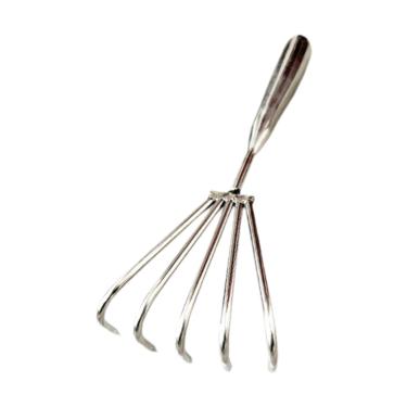 Imagem de Ｂｅｓｇａ Ancinho de garra para escavação de conchas de frutos do mar, ferramenta portátil para moluscos, ancinho de mão para soltar folhas, acessórios para , 5 Dentes 5cm
