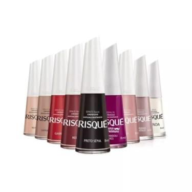 Imagem de Risqué: Kit com 10 Esmaltes em Cores Variadas