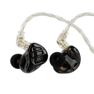 Imagem de Monitor intra-auricular Linsoul KZ ZAR 7BA+1DD Fones de ouvido com fio