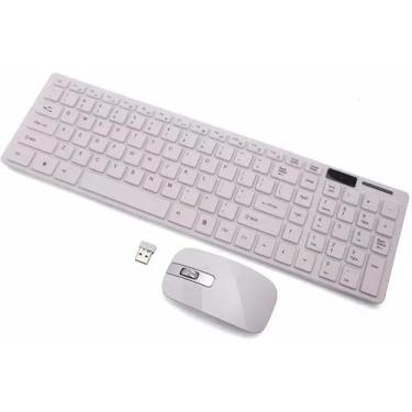 Imagem de Kit Teclado E Mouse Sem Fio Wireless Para Computador Pc Notebook Português Teclado Abnt (COR ALEATÓRIA)