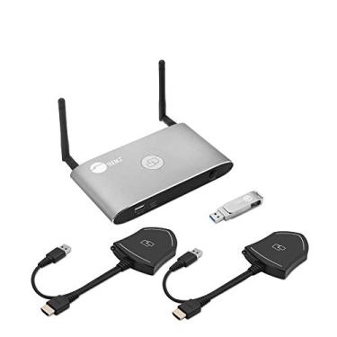 Imagem de SIIG Kit De Apresentação Sem Fio Dual View, Switch Rede 4K, Ethernet/Sem Fio/Android/Airplay, Compartilhamento Tela Pc/Laptop/Tablet/Smartphone, Suporte Para Quadro Branco/Anotação Ce-H26611-S1