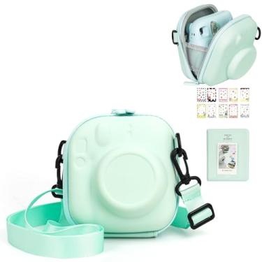 Imagem de WOGOZAN Kit De Acessórios Para Câmera Instantânea Fujifilm Instax Mini 12/11/99/7+ Evo - Bolsa Universal, Álbum Fotos Filme 3", Adesivos Borda Verde