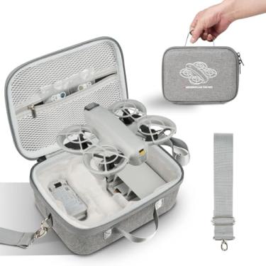 Imagem de GAGITERVR Estojo Rígido De Transporte N2S Neo Combo, Bolsa Ombro Para Viagem Com Forro Veludo Macio, Proteção Portátil Drone Dji, Até 5 Baterias, Carregador E Acessórios, Armazenamento Ideal Viagens