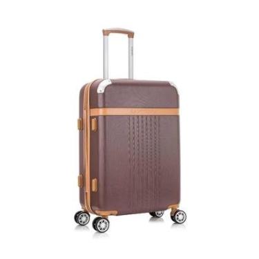 Imagem de Mala De Viagem Grande Athena Abs Rígida Rodas com giro 360 Santino-Unissex