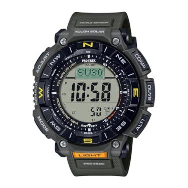 Imagem de Casio PRG-340 Pro Trek Climber Line Relógio de pulso solar, plástico de biomassa, Caqui, Moderno