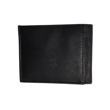 Imagem de Carteira masculina preta de couro legítimo