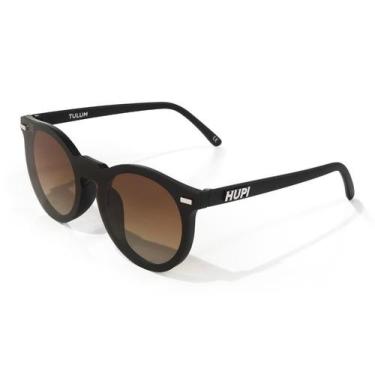 Imagem de Óculos de Sol HUPI Tulum Preto - Lente Marrom Espelhado, Preto